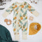 Organic Cotton Baby Pajamas 2-Way Zip Front Zipper Sleeper, Aloha Organic Earthy Clothing